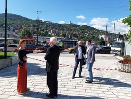 Obilaz raskrsnica na Skenderiji sa ministro Kelemom 
